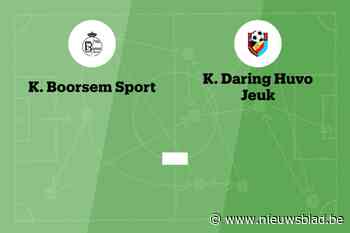 Wedstrijd tussen Boorsem en DH Jeuk afgelast