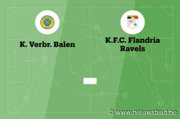 Wedstrijd tussen Balen en Flandria afgelast