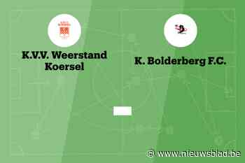 Wedstrijd tussen Koersel B en Bolderberg afgelast