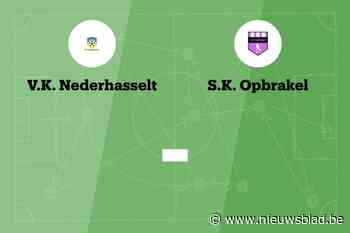 Wedstrijd tussen VK Nederhasselt B en SK Opbrakel afgelast
