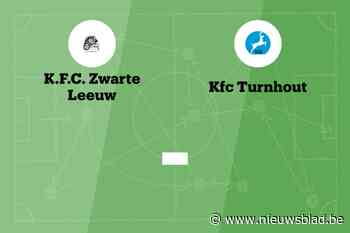 Wedstrijd tussen Zwarte Leeuw en KFC Turnhout afgelast