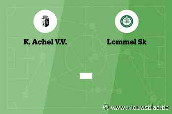 Wedstrijd tussen Achel VV en Lommel SK B afgelast