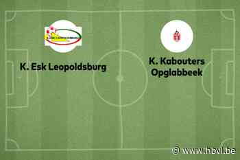 Wedstrijd tussen ESK Leopoldsburg en Opglabbeek afgelast