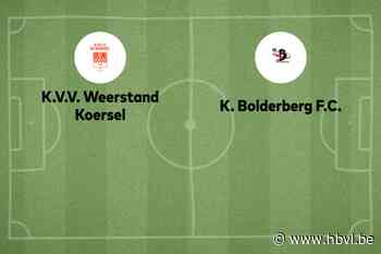 Wedstrijd tussen Koersel B en Bolderberg afgelast