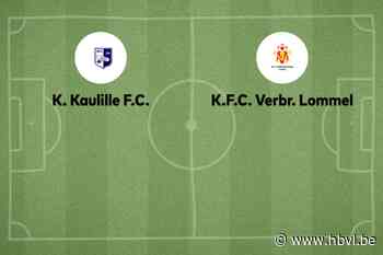 Wedstrijd tussen Kaulille en V. Lommel afgelast