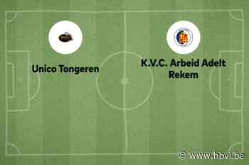 Wedstrijd tussen Unico Tongeren B en Rekem afgelast