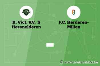 Wedstrijd tussen s Herenelderen B en Herderen-Millen afgelast