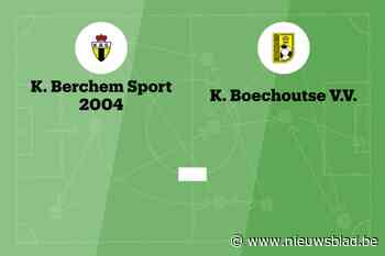 Wedstrijd tussen Berchem Sport B en Boechoutse VV afgelast