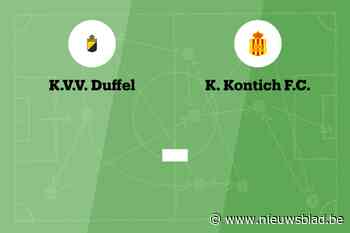 Wedstrijd tussen VV Duffel en Kontich C afgelast