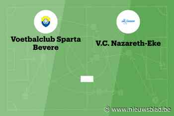 Wedstrijd tussen VC Sparta Bevere en VC Nazareth-Eke B afgelast