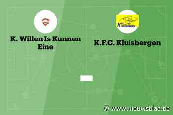 Wedstrijd tussen KWIK Eine B en KFC Kluisbergen afgelast