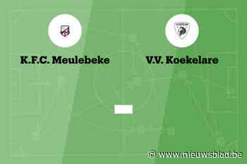 Wedstrijd tussen FC Meulebeke en VV Koekelare afgelast