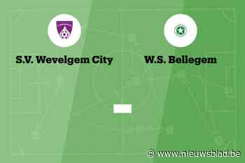 Wedstrijd tussen SV Wevelgem City B en WS Bellegem afgelast