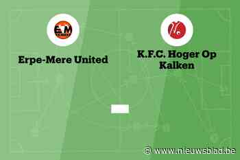 Wedstrijd tussen Erpe-Mere United en HO Kalken afgelast