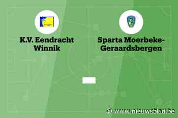 Wedstrijd tussen Eendracht Winnik B en Sparta Moerbeke-Geraadsbergen afgelast