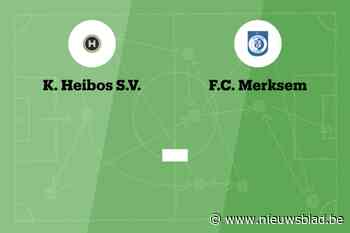 Wedstrijd tussen Heibos en FC Merksem afgelast