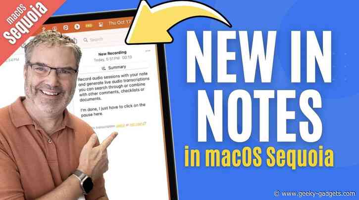 Apple’s Notes App Just Got Smarter macOS Sequoia Enhancing Productivity