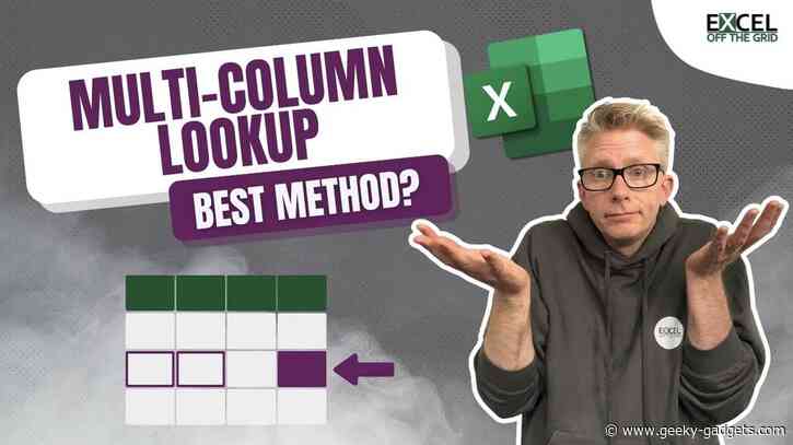 Master Excel Multi-Column Lookups with These 4 Easy Methods