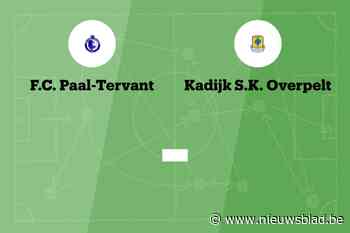 Wedstrijd tussen Paal-Tervant en Kadijk afgelast