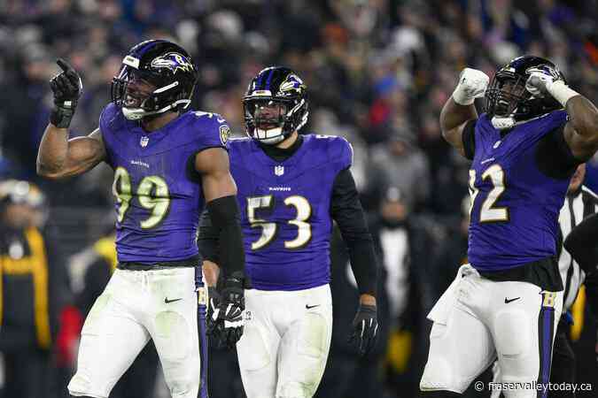 NFL playoff roundup: Ravens’ powerful ground attack leads to 28-14 win over Steelers