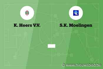 Wedstrijd tussen Heers en Moelingen afgelast