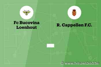 Wedstrijd tussen Bucovina Loenhout en Cappellen B afgelast