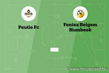 Wedstrijd tussen FC Peutie en Fenixx B afgelast