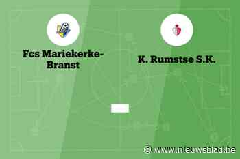 Wedstrijd tussen Mariekerke-Branst B en Rumst afgelast