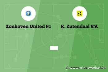 Wedstrijd tussen Zonhoven Utd. B en Zutendaal VV afgelast