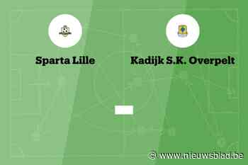 Wedstrijd tussen Sp. Lille en Kadijk B afgelast