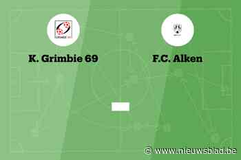 Wedstrijd tussen Grimbie 69 en FC Alken afgelast