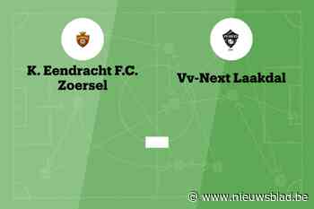 Wedstrijd tussen Zoersel B en Laakdal NXT B afgelast