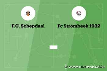 Wedstrijd tussen Schepdaal B en Strombeek 1932 B afgelast