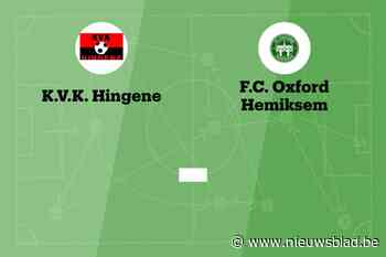 Wedstrijd tussen Hingene en Oxford Hemiksem afgelast