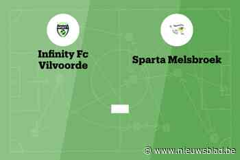 Wedstrijd tussen Infinity Vilvoorde en Sparta Melsbroek afgelast
