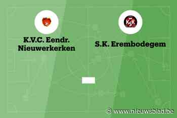 Wedstrijd tussen Eendracht Nieuwerkerken en SK Erembodegem afgelast