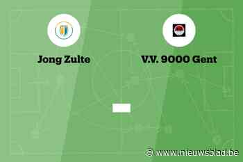 Wedstrijd tussen Jong Zulte en VV 9000 Gent afgelast