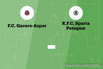 Wedstrijd tussen FC Gavere-Asper en Sparta Petegem B afgelast