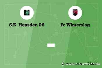 Wedstrijd tussen Heusden 06 en FC Winterslag afgelast