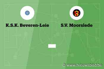 Wedstrijd tussen SK Beveren-Leie en SV Moorslede afgelast