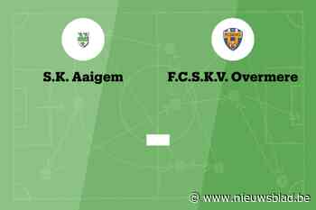 Wedstrijd tussen SK Aaigem en SKV Overmere afgelast