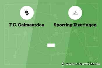 Wedstrijd tussen Galmaarden B en Eizeringen afgelast