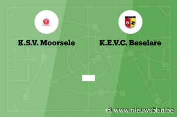 Wedstrijd tussen SV Moorsele en EVC Beselare afgelast