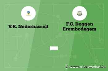 Wedstrijd tussen VK Nederhasselt en FC Doggen Erembodegem afgelast