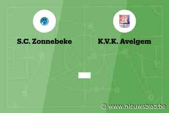Wedstrijd tussen SC Zonnebeke en VK Avelgem afgelast