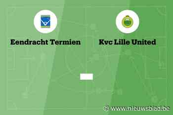 Wedstrijd tussen Eendracht Termien en Lille United afgelast