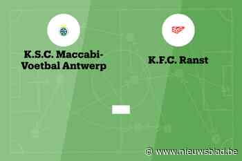 Wedstrijd tussen Maccabi en Ranst B afgelast