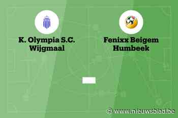 Wedstrijd tussen Olympia Wijgmaal en Fenixx Beigem Humbeek afgelast