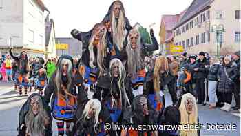Fasnet in Nagold-Hochdorf: Narren feiern den ersten großen Umzug im Kreis Calw
