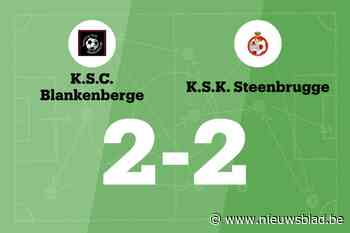 Gelijkspel voor SC Blankenberge B thuis tegen SK Steenbrugge